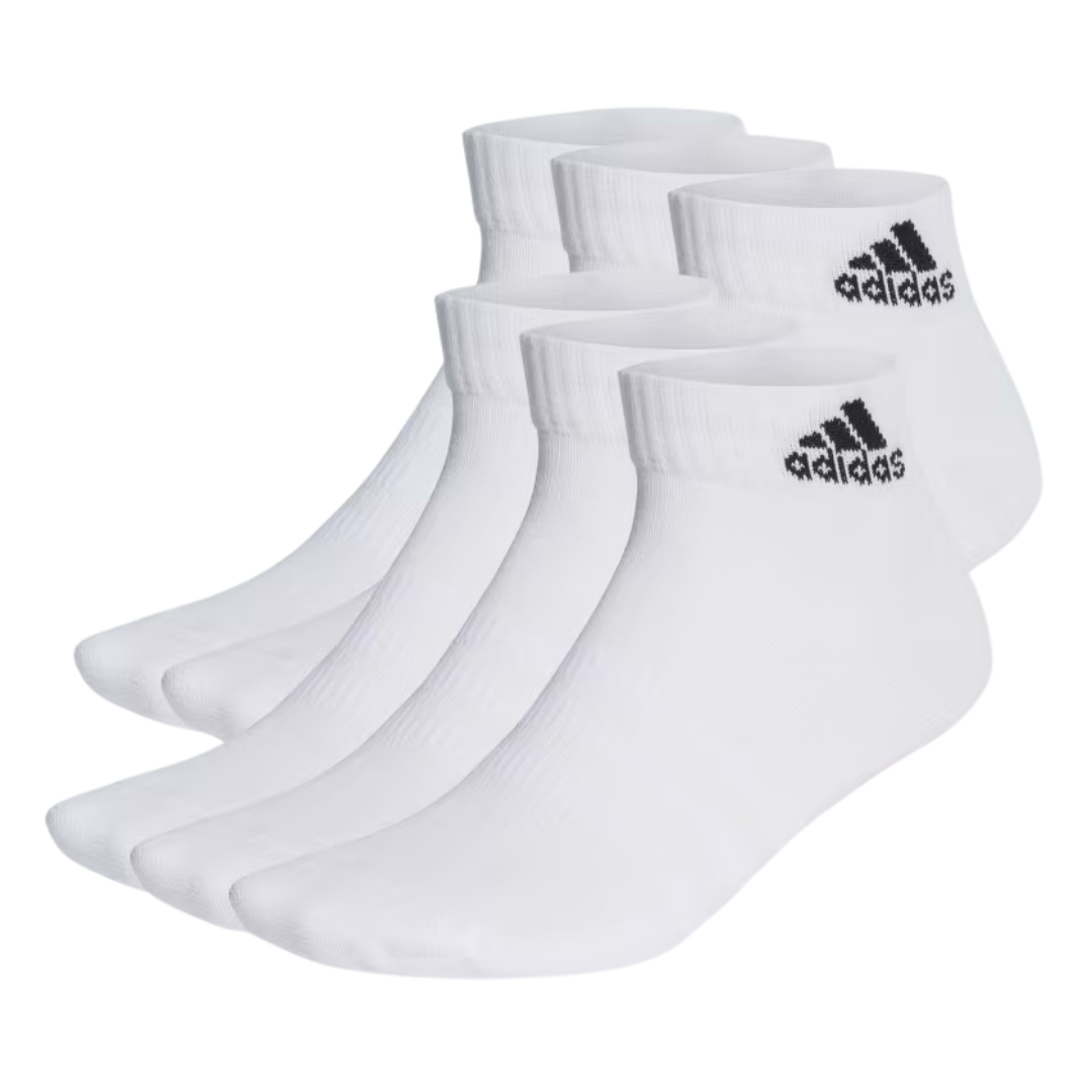 ADIDAS Sportske Bele Čarape-Nazuvice (6 Pari)